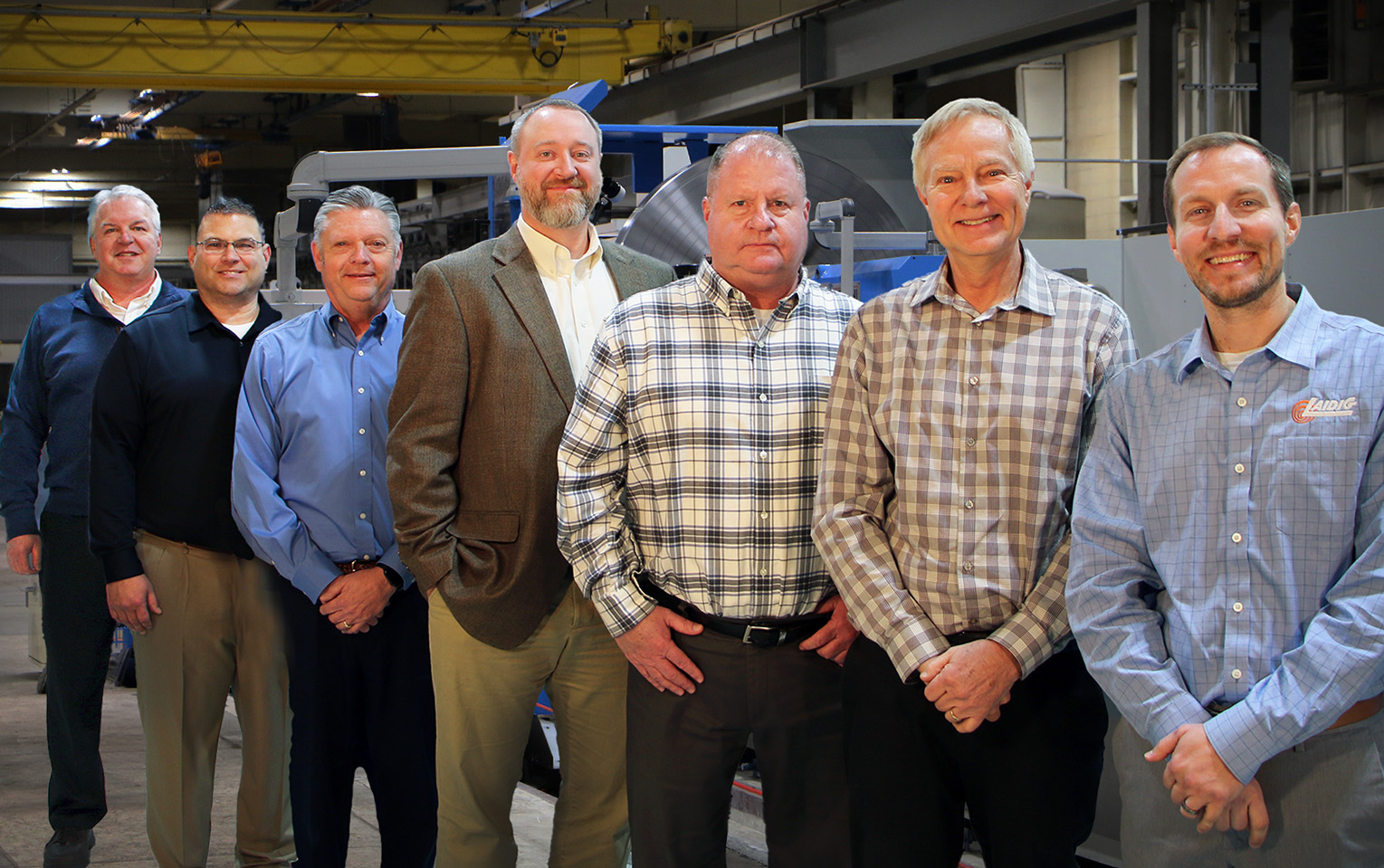 Laidig's team of leaders (left to right: Mark North, Tom Lindenman, Dan Collins, Mike Schuster, Cory Hamel, Ken Kujawski, Wyn Laidig, Daniel Laidig) Laidig leadership team, 2026