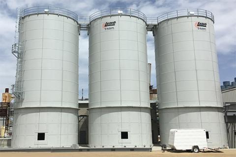 Steel Bolted Silo bulk material handling system, bridging, rat-holing, material flow, reclaim, reclaimer, silo unloading, unloader, bulk material storage, reclaim system, dry bulk unloading, grain unloading